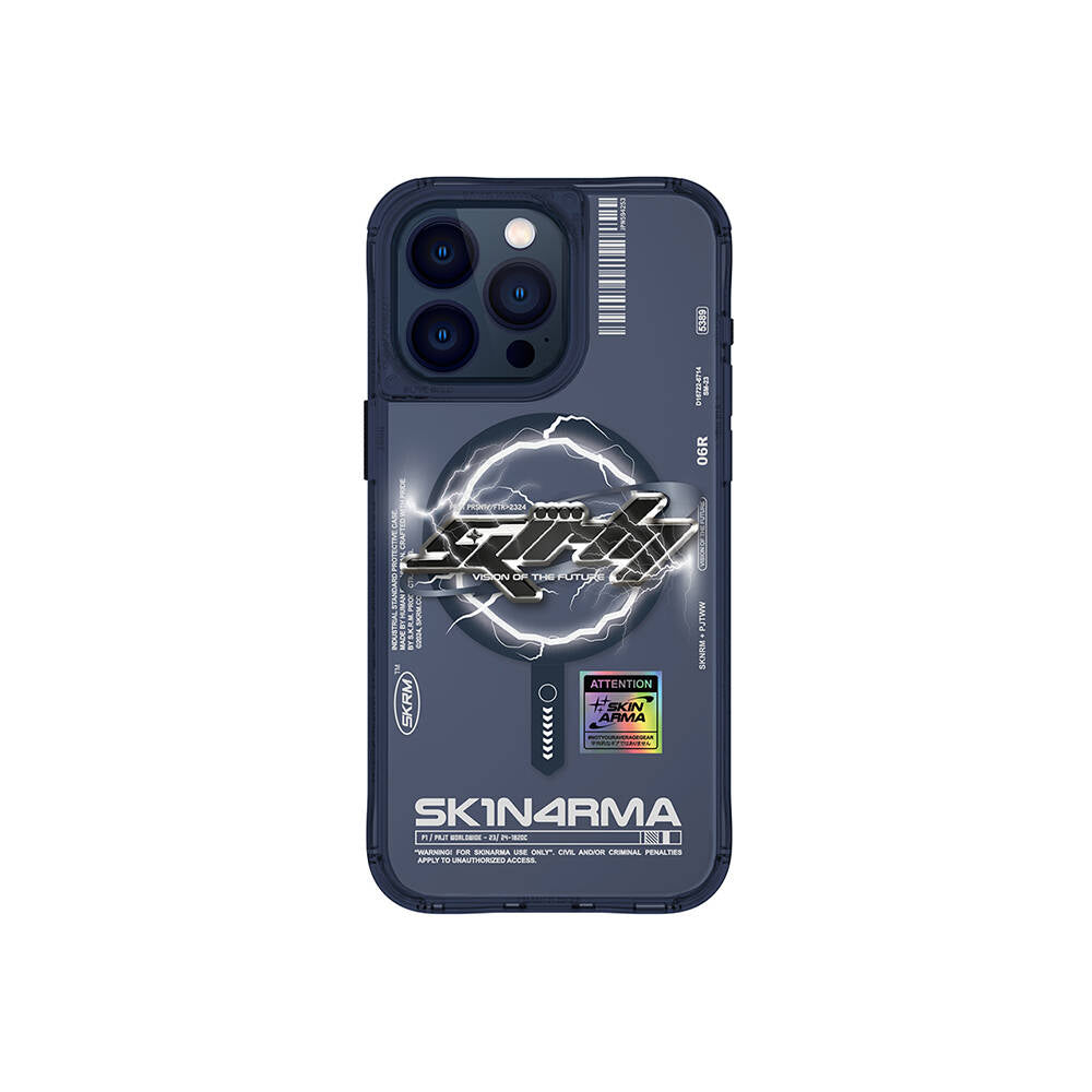 SkinArma Bolt iPhone 15 Pro Max M-safe Şarj Özellikli Yazı Desenli Kılıf SkinArma Bolt iPhone 15 Pro Max M-safe Şarj Özellikli Yazı Desenli Kılıf